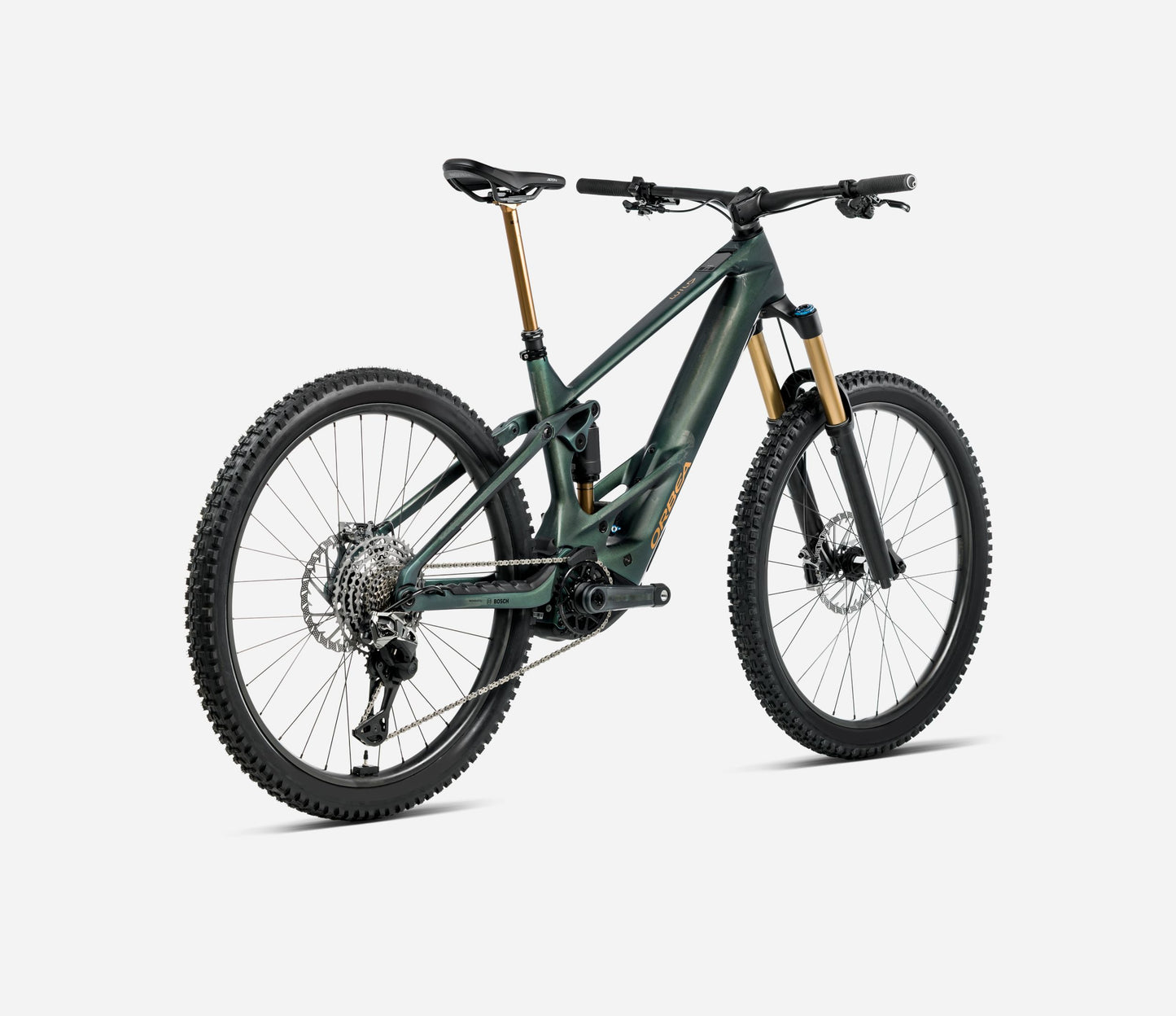 ORBEA WILD M20 FULL SUSPENSION eMTB BIKE 2026 SEAWEED CARBON VIEW MATT