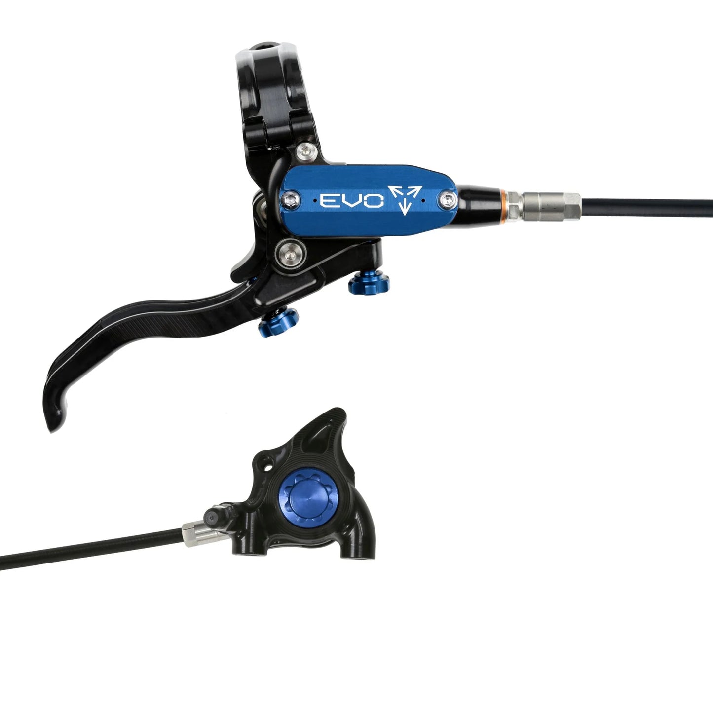 HOPE TECH 4 EVO X2 FLAT MOUNT BRAKES BRAIDERD HOSE