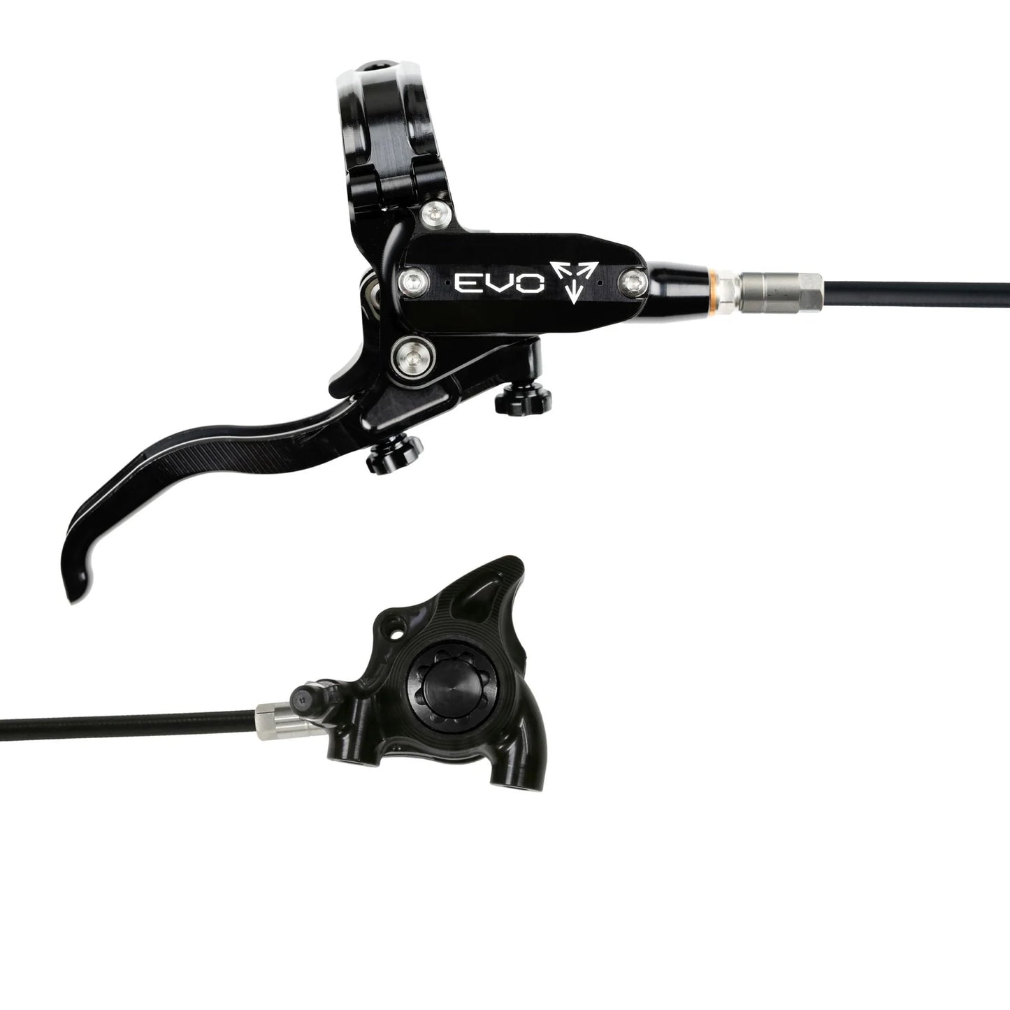 HOPE TECH 4 EVO X2 FLAT MOUNT BRAKES BRAIDERD HOSE