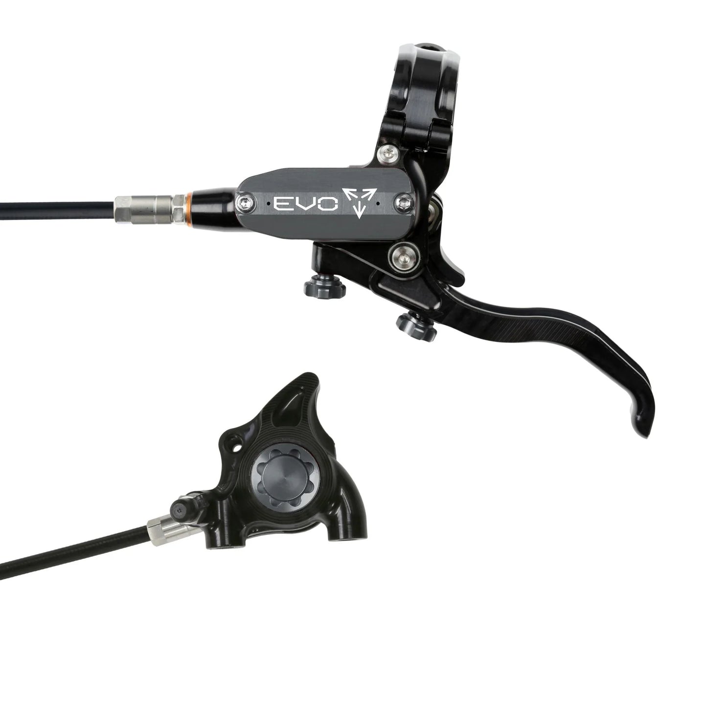 HOPE TECH 4 EVO X2 FLAT MOUNT BRAKES BRAIDERD HOSE