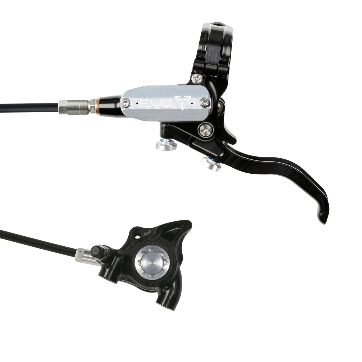 HOPE TECH 4 EVO X2 FLAT MOUNT BRAKES BRAIDERD HOSE