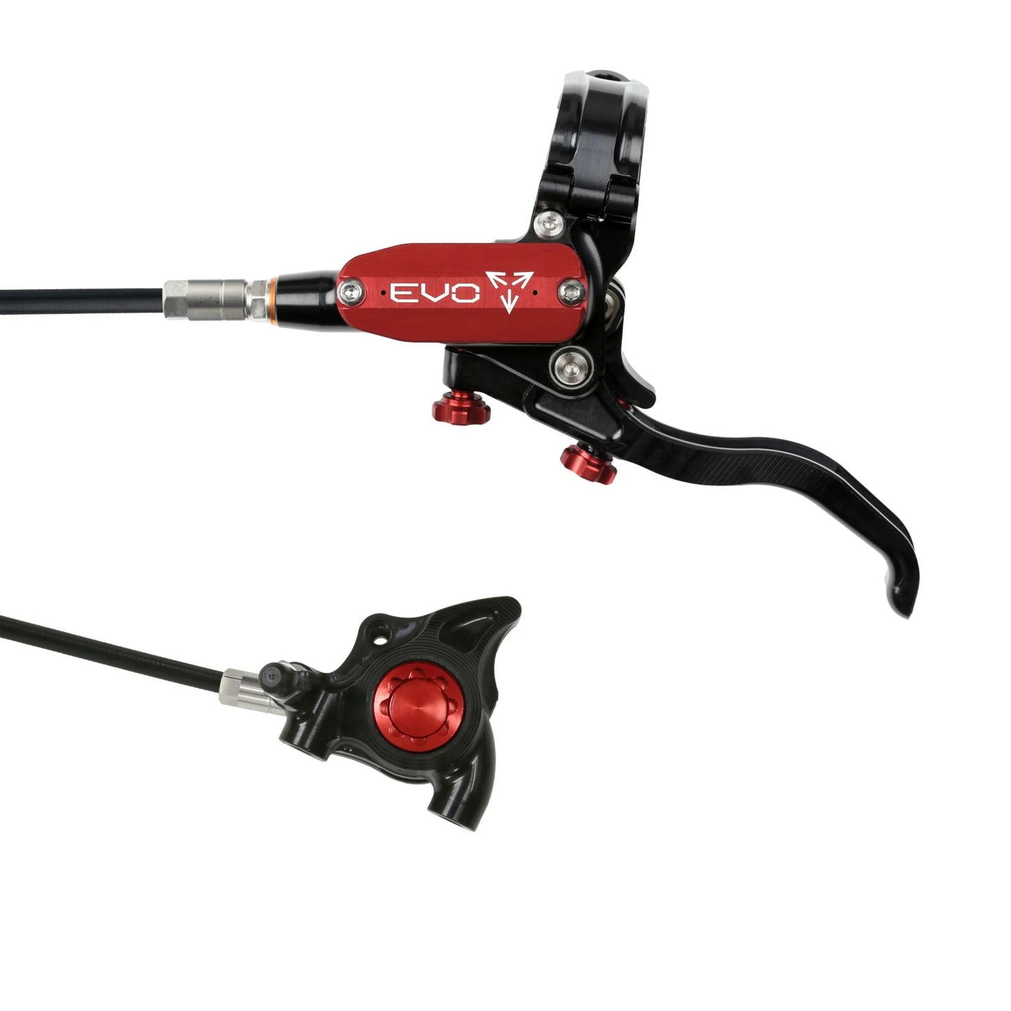 HOPE TECH 4 EVO X2 FLAT MOUNT BRAKES BRAIDERD HOSE