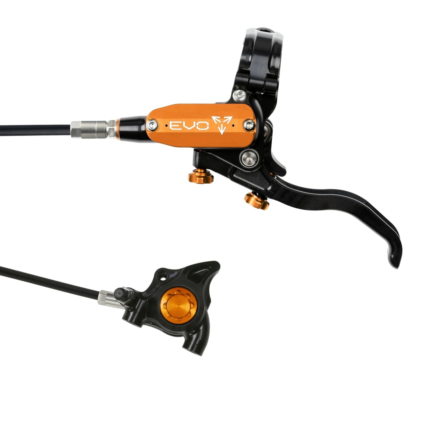 HOPE TECH 4 EVO X2 FLAT MOUNT BRAKES BRAIDERD HOSE