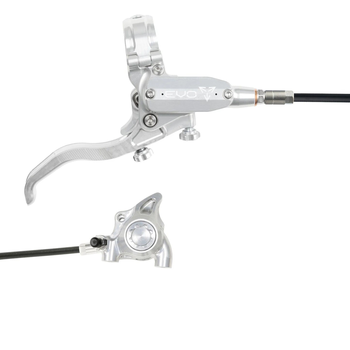 HOPE TECH 4 EVO X2 FLAT MOUNT BRAKES BRAIDERD HOSE