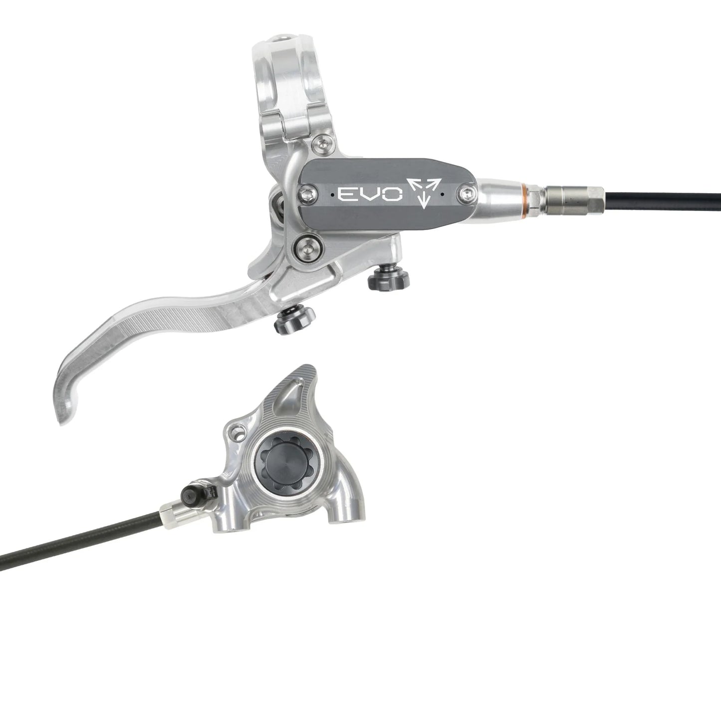 HOPE TECH 4 EVO X2 FLAT MOUNT BRAKES BRAIDERD HOSE