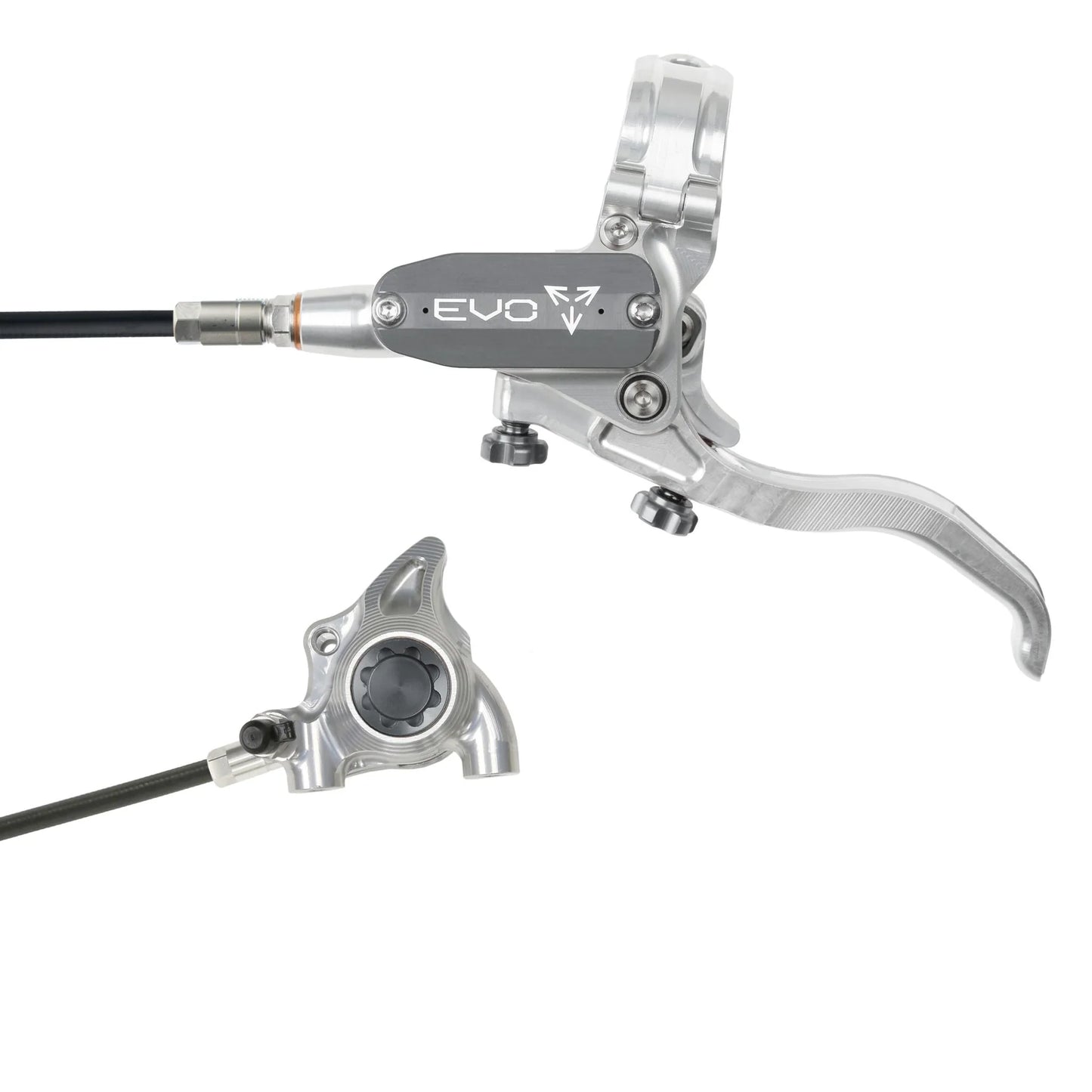 HOPE TECH 4 EVO X2 FLAT MOUNT BRAKES BRAIDERD HOSE