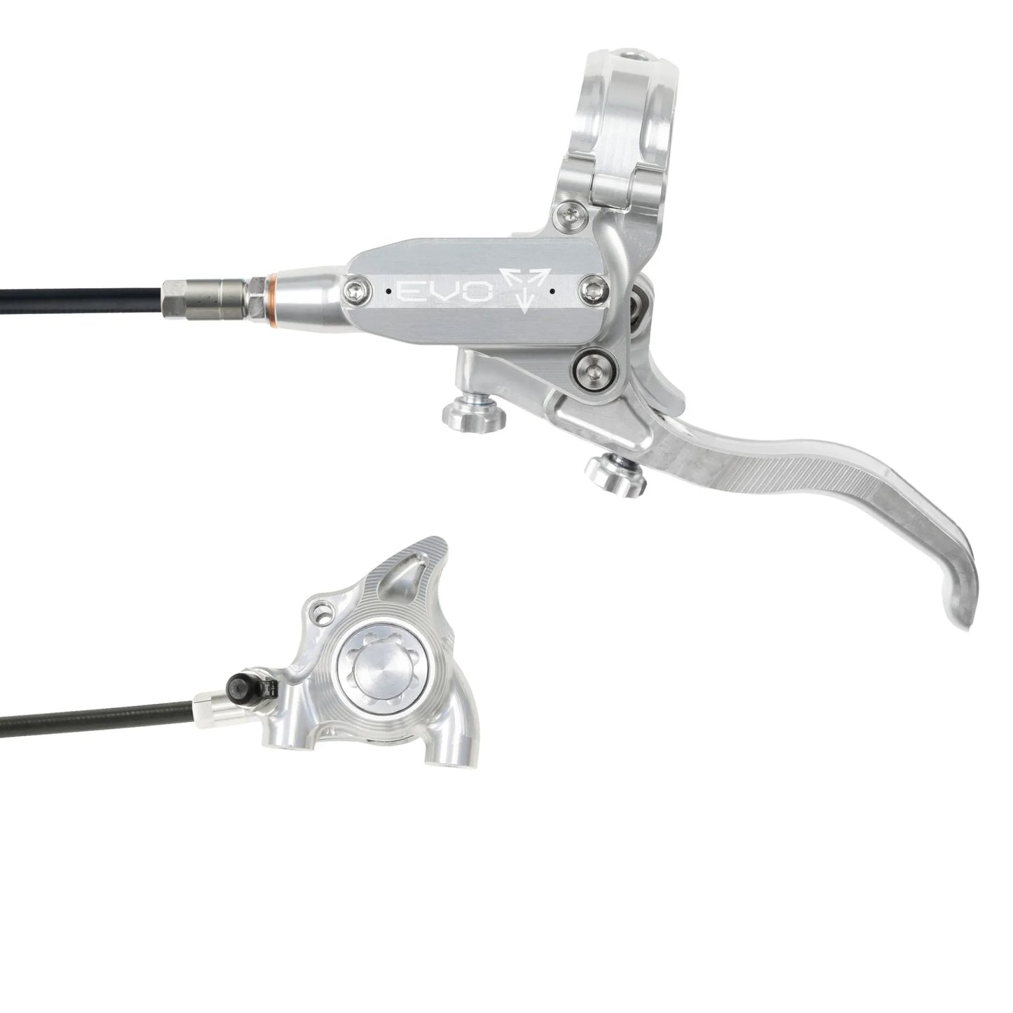 HOPE TECH 4 EVO X2 FLAT MOUNT BRAKES BRAIDERD HOSE