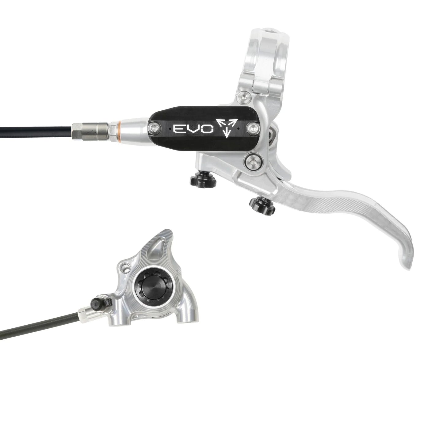 HOPE TECH 4 EVO X2 FLAT MOUNT BRAKES BRAIDERD HOSE