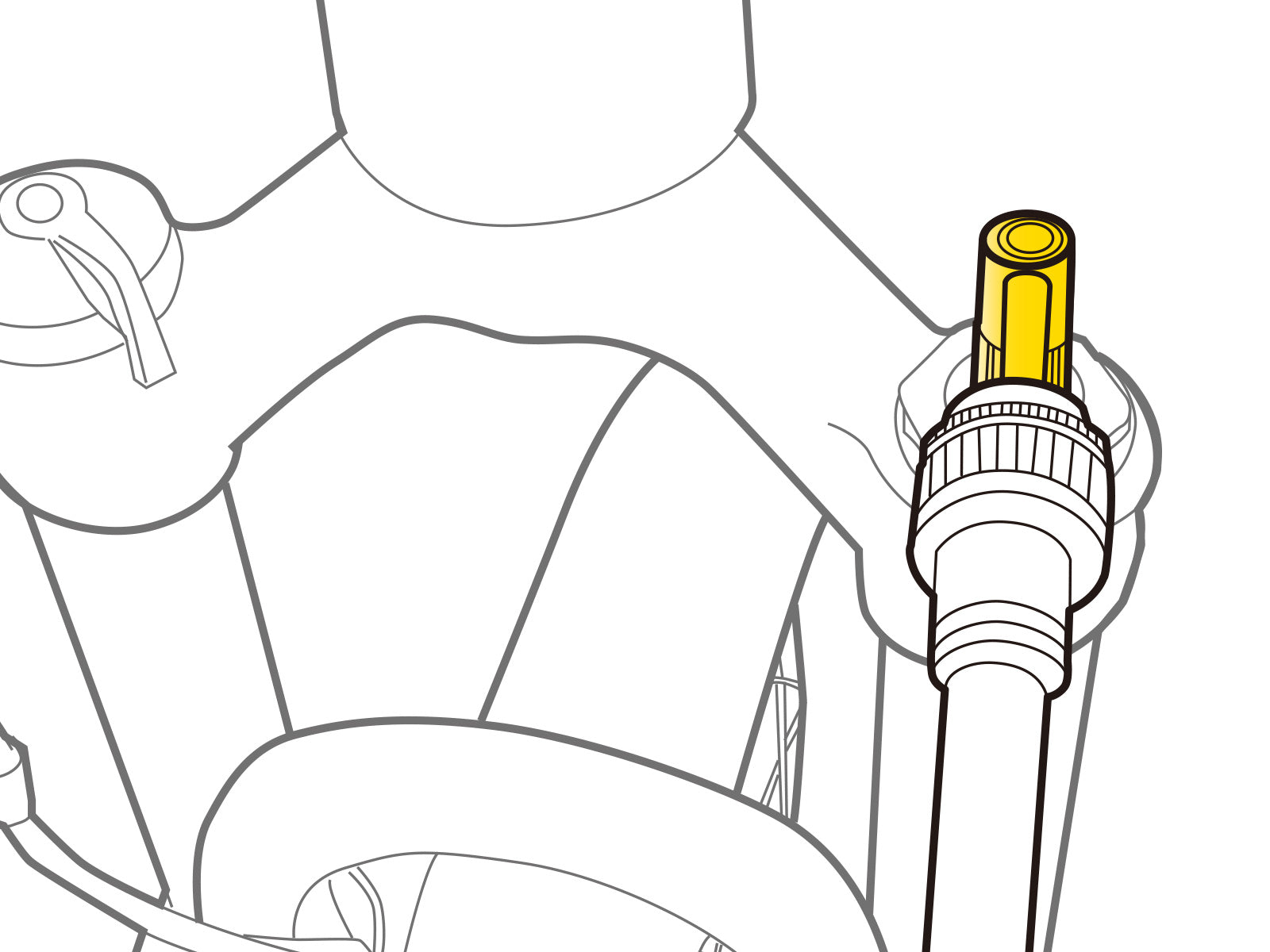 TOPEAK PRESSURE-RITE VALVE ADAPTER SCHRADER