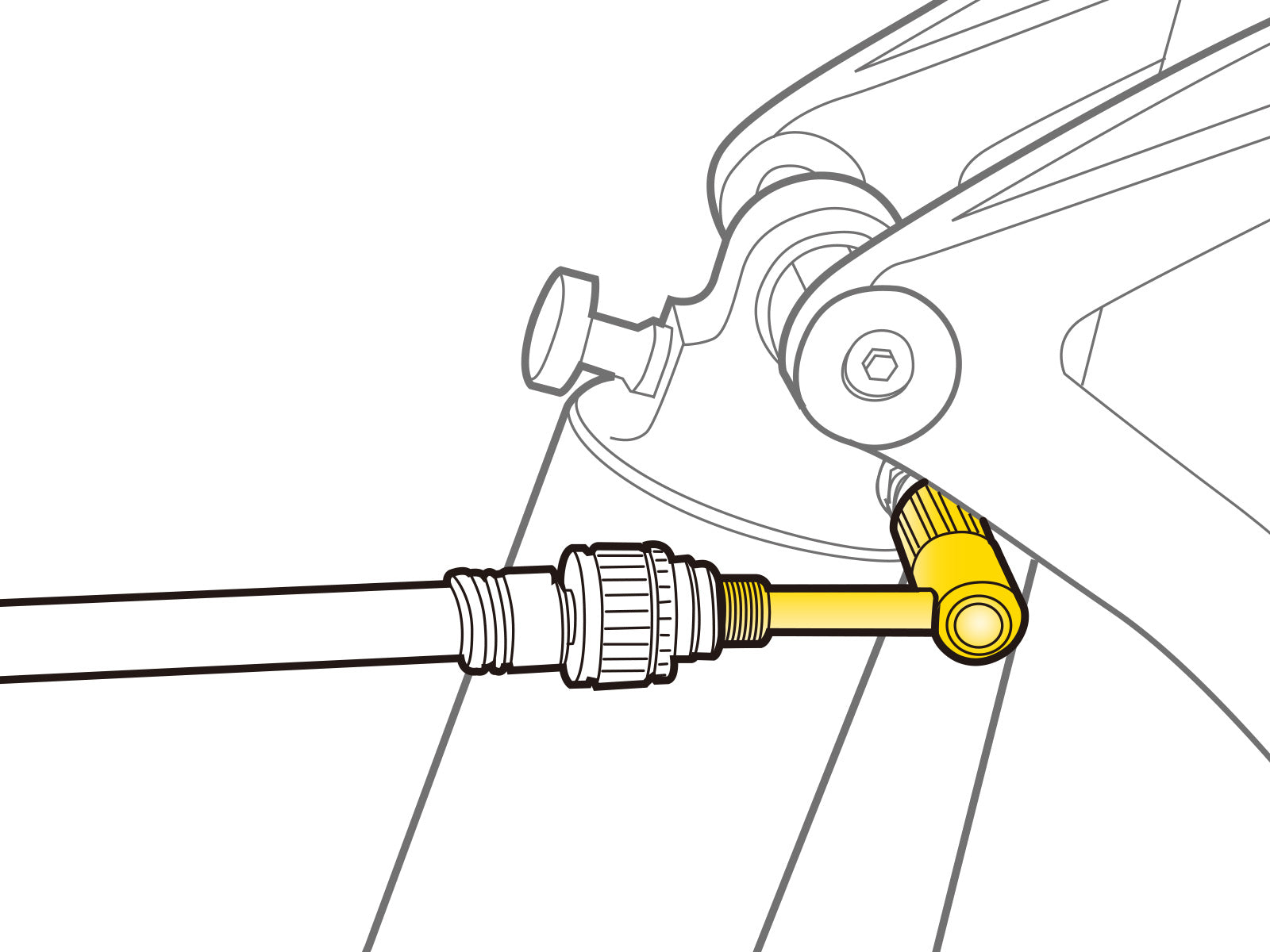 TOPEAK PRESSURE-RITE VALVE ADAPTER SCHRADER