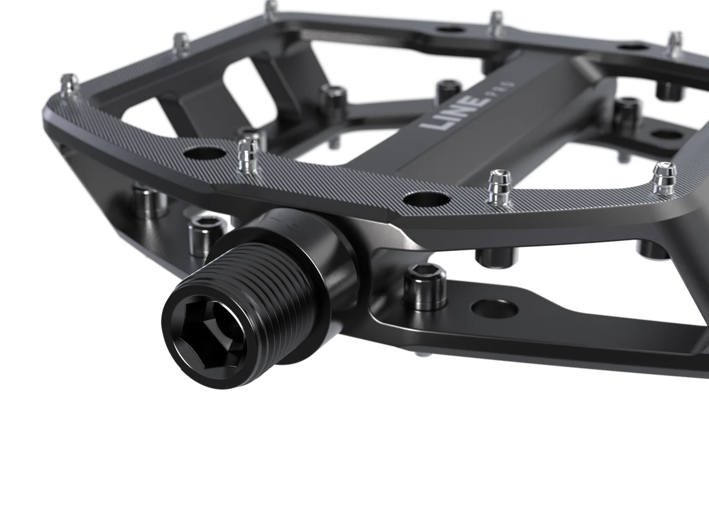 TREK LINE PRO FLAT PEDAL SET - TREK BLACK