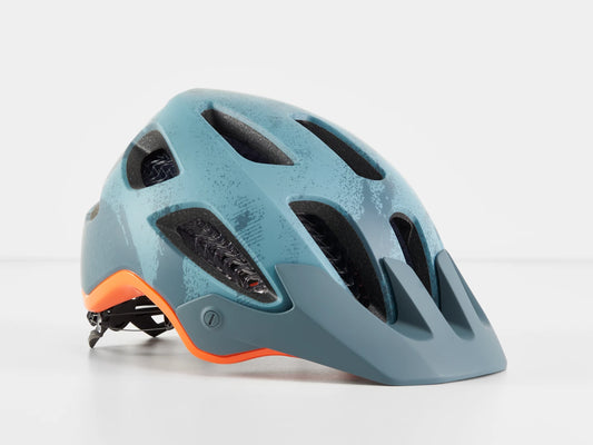 BONTRAGER RALLY WAVECEL MOUNTAIN BIKE HELMET BATTLESHIP BLUE/ORANGE