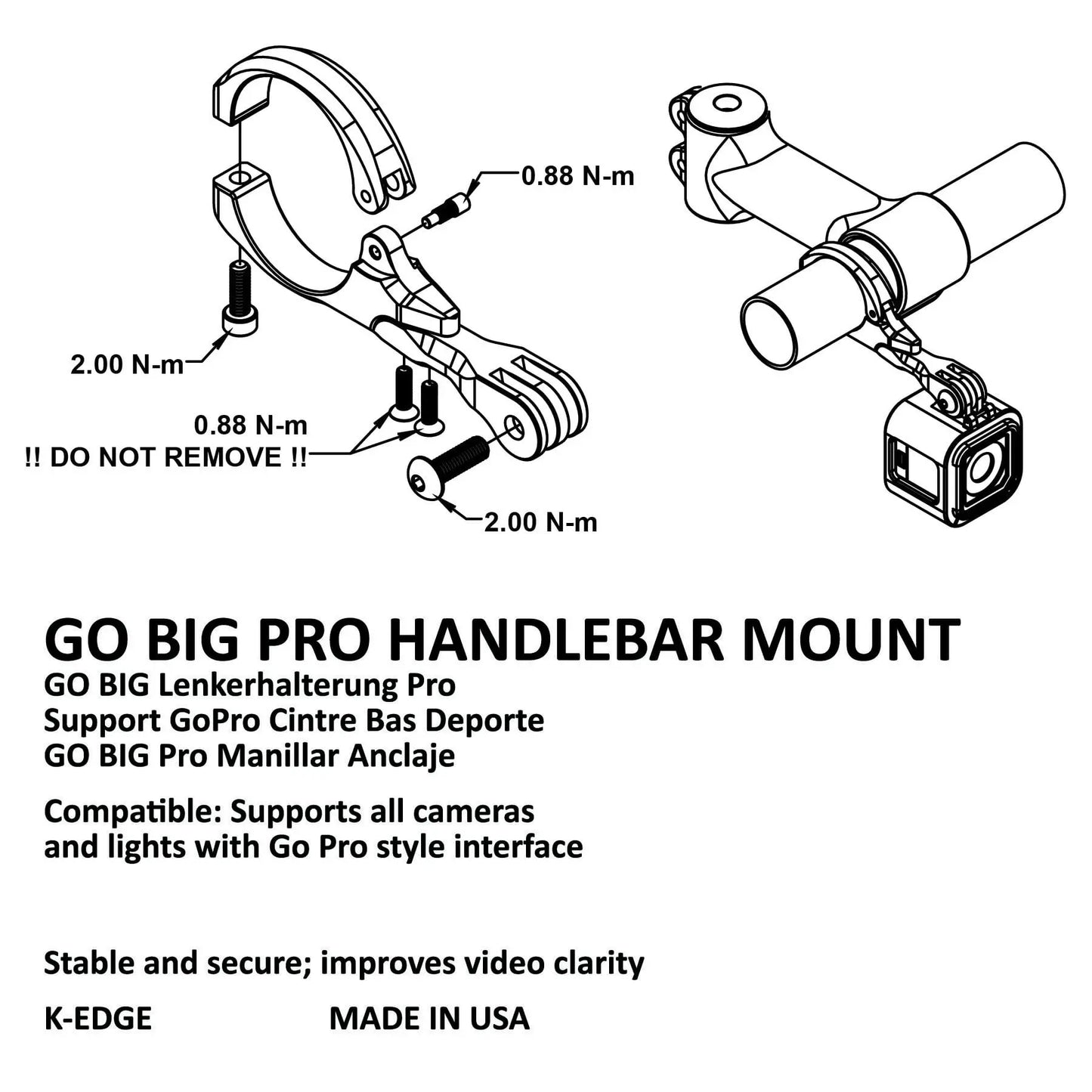 K-EDGE GO BIG ON-CENTRE MOUNT