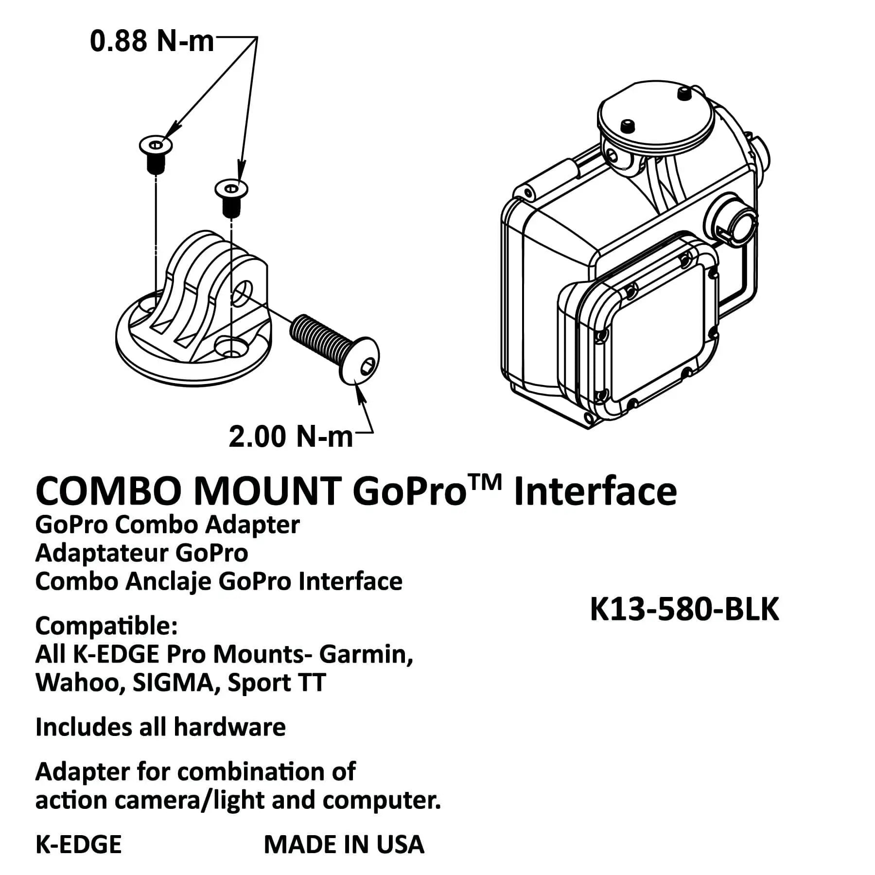 K-EDGE COMBO MOUNT INTERFACE