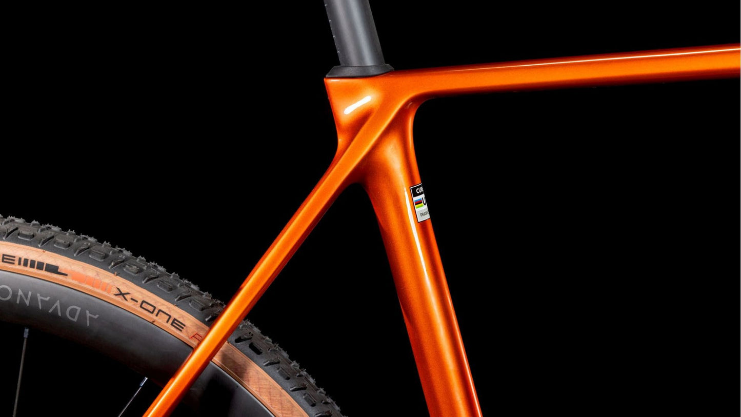 CUBE CROSS RACE C:62 SLX CYCLOCROSS BIKE 2025 ELECTRICORANGE' N 'WHITE
