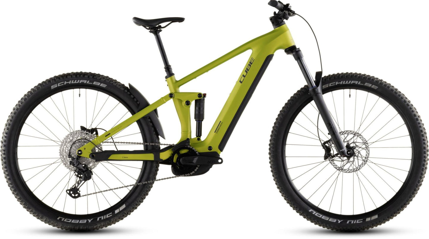 CUBE STEREO HYBRID ONE44 PRO 800 eMTB BIKE 2026 LIZARD' N 'BLACK