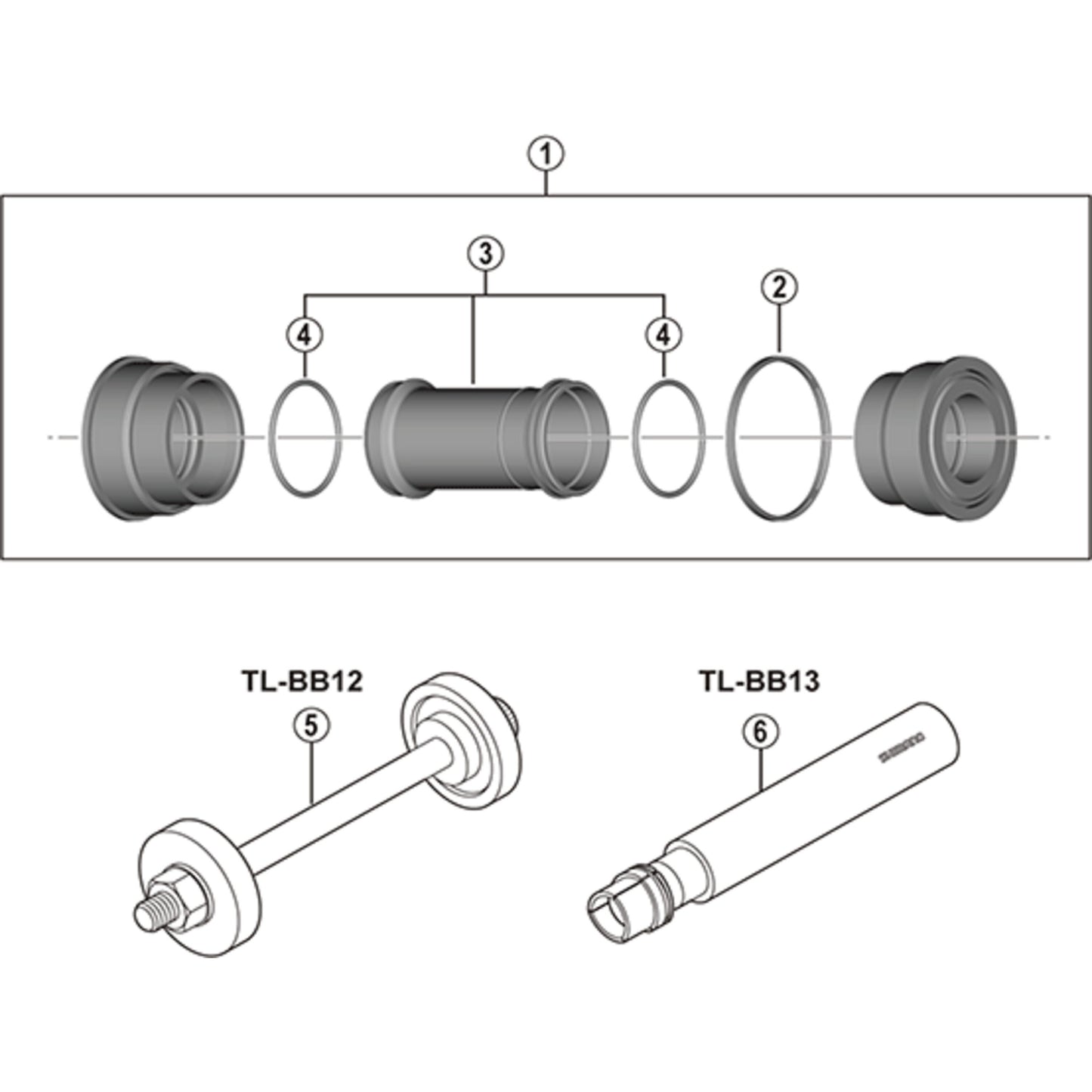 SHIMANO XTR SM-BB94-41A HOLLOWTECH II PRESS-FIT BOTTOM BRACKET