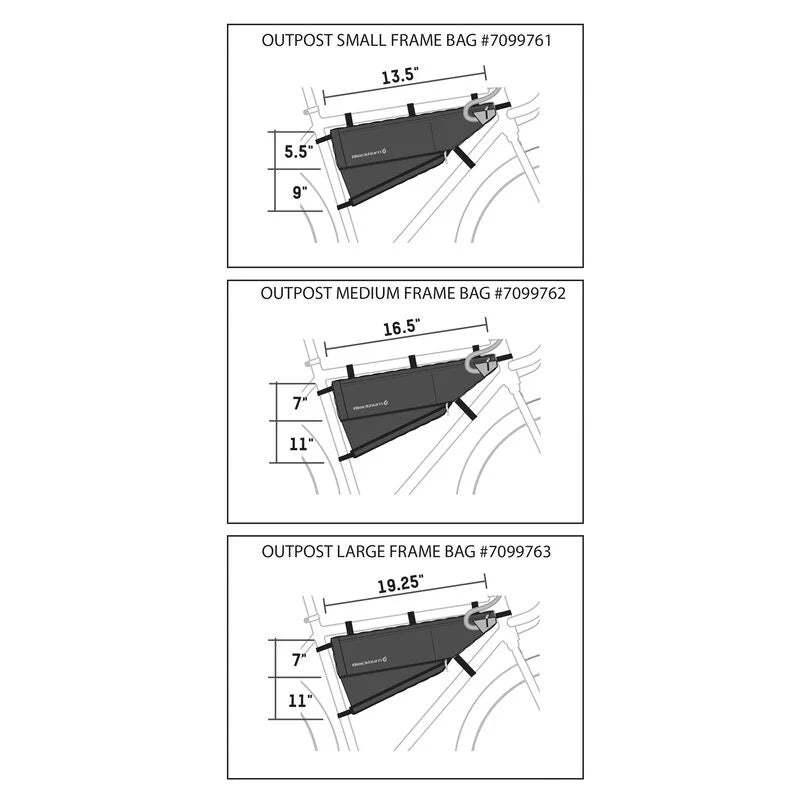 BLACKBURN OUTPOST FRAME BAG MEDIUM