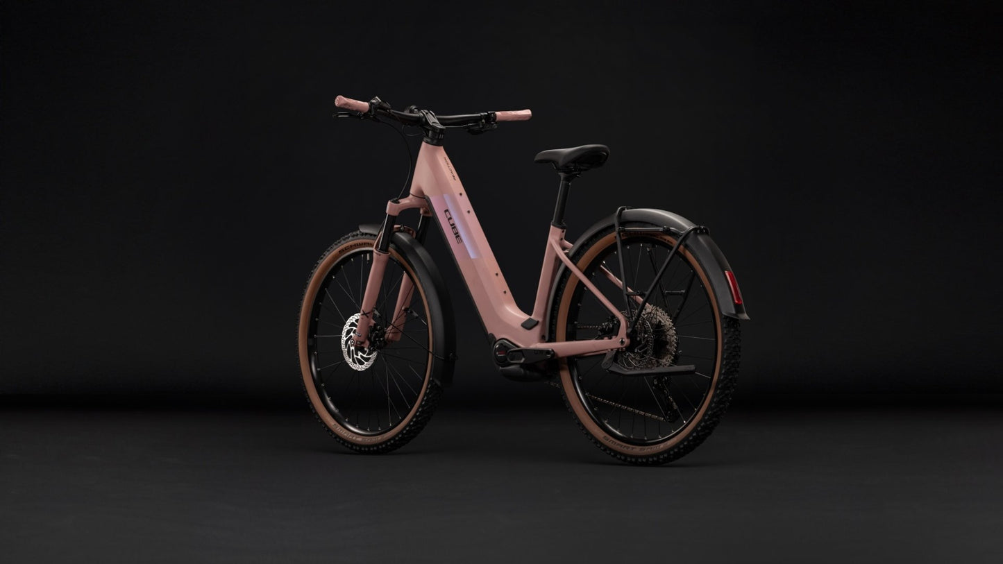 CUBE REACTION HYBRID PERFORMANCE 720 FE HARDTAIL eMTB BIKE 2027 RUBY 'N' BLACK (EASY ENTRY)