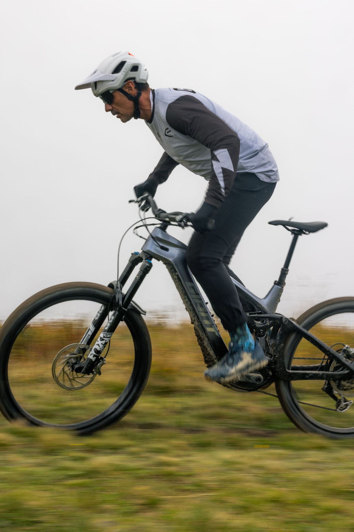GIANT REIGN ADVANCED E+ 1 eMTB BIKE 2026 MERCURY/CARBON SMOKE