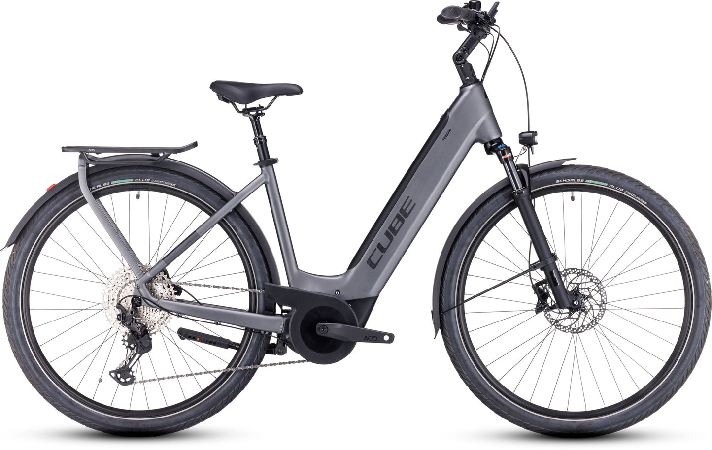 CUBE TOURING HYBRID EXC 625 EASY ENTRY EBIKE 2023 - GREY´N´METAL