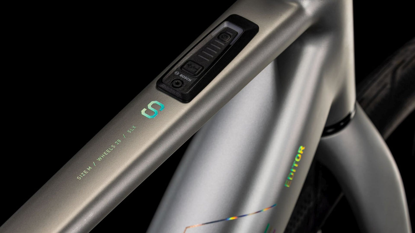 CUBE EDITOR HYBRID SLX 400X URBAN eBIKE 2025 SLEEKGREY' N 'SPECTRAL