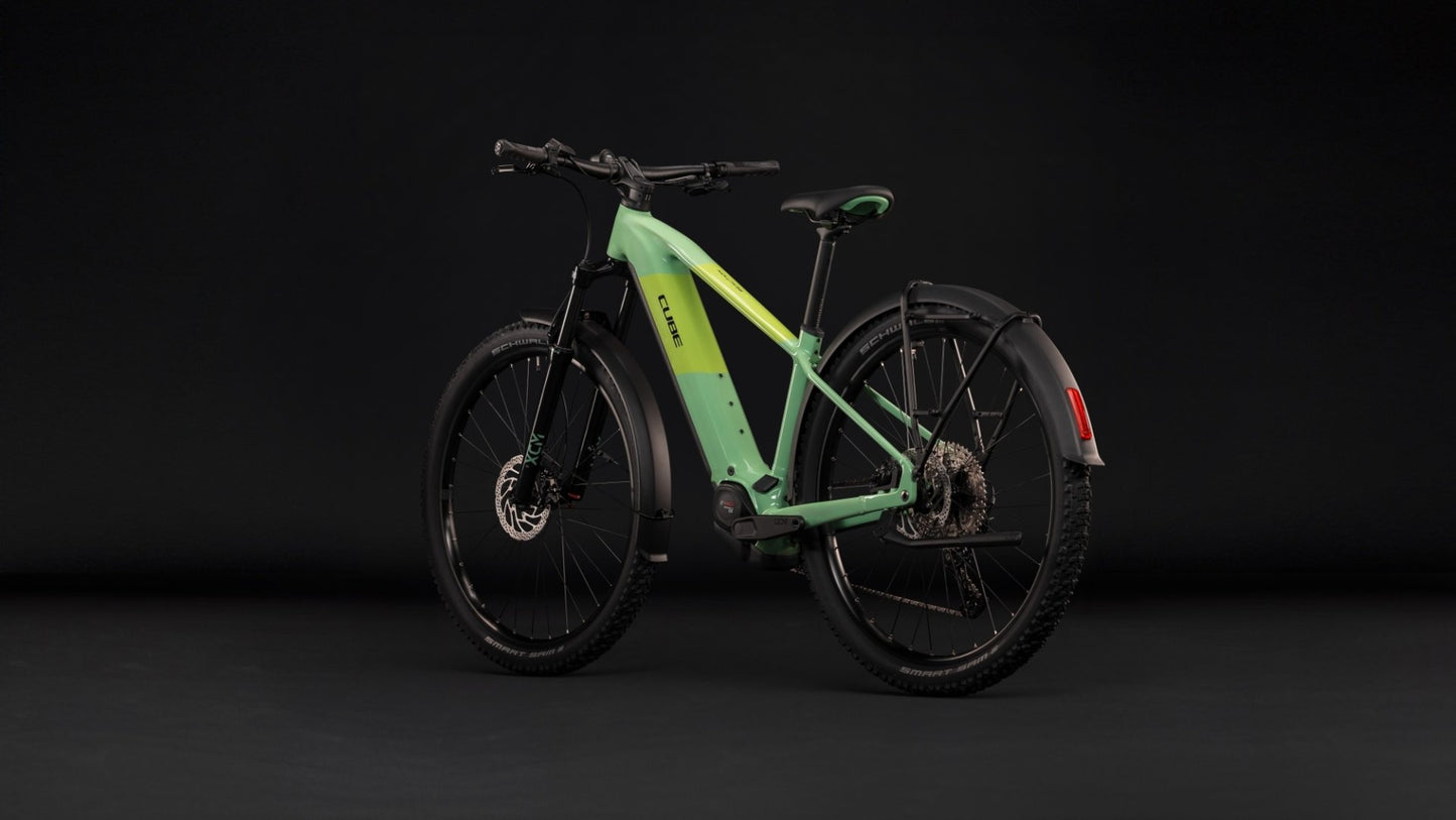 CUBE REACTION HYBRID ONE 720 FE HARDTAIL eMTB BIKE 2027 CACTUS 'N' BLACK