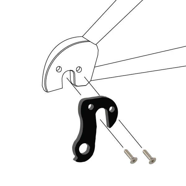 WHEELS MANUFACTURING REPLACEABLE DERAILLEUR HANGER/DROPOUT 133