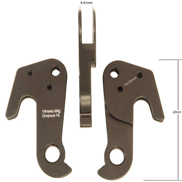 WHEELS MANUFACTURING REPLACEABLE DERAILLEUR HANGER/DROPOUT 16