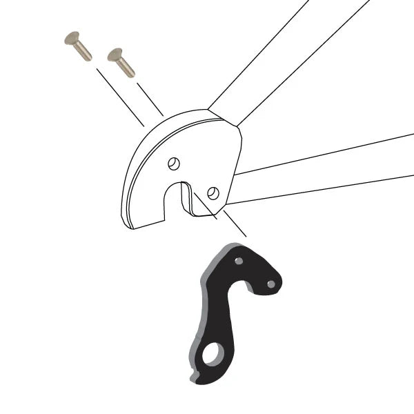 WHEELS MANUFACTURING REPLACEABLE DERAILLEUR HANGER/DROPOUT 174