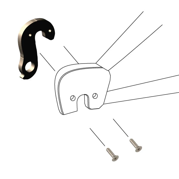 WHEELS MANUFACTURING REPLACEABLE DERAILLEUR HANGER/DROPOUT 176