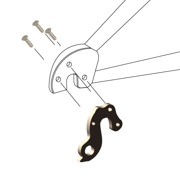 WHEELS MANUFACTURING REPLACEABLE DERAILLEUR HANGER/DROPOUT 246