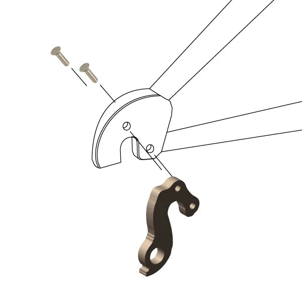 WHEELS MANUFACTURING REPLACEABLE DERAILLEUR HANGER/DROPOUT 248