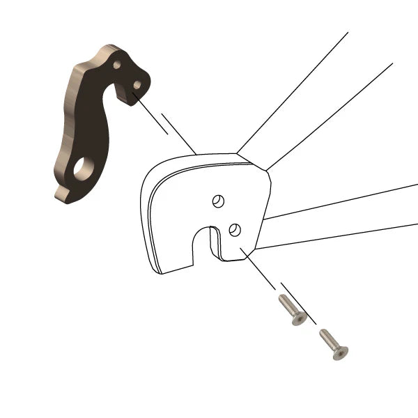 WHEELS MANUFACTURING REPLACEABLE DERAILLEUR HANGER/DROPOUT 259