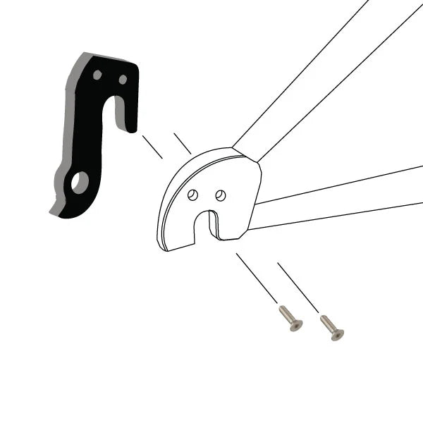 WHEELS MANUFACTURING REPLACEABLE DERAILLEUR HANGER / DROPOUT 4: BLACK