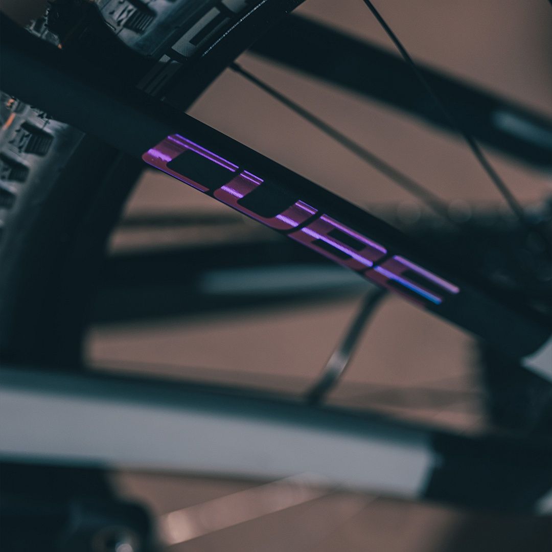 CUBE AMS HYBRID ONE44 C:68X TM 400X E-MTB BIKE 2024 SWAMPGREY 'N' PURPLEREFLEX