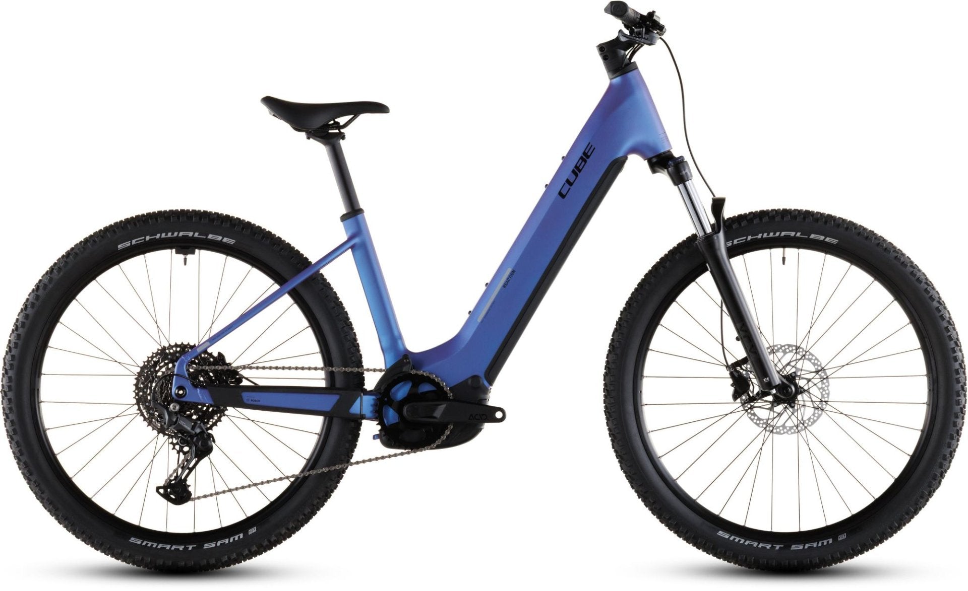 CUBE REACTION HYBRID ONE 600 EASY ENTRY eMTB BIKE 2026 CANARY' N 'CORNFLOWER