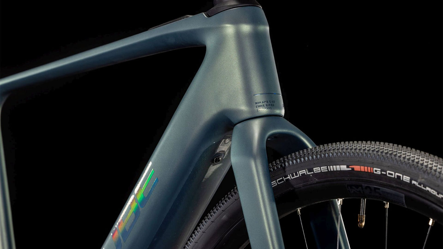 CUBE NULANE HYBRID C:62 RACE 400X GRAVEL eBIKE 2025 SAGEBUSHGREEN' N 'PRISM