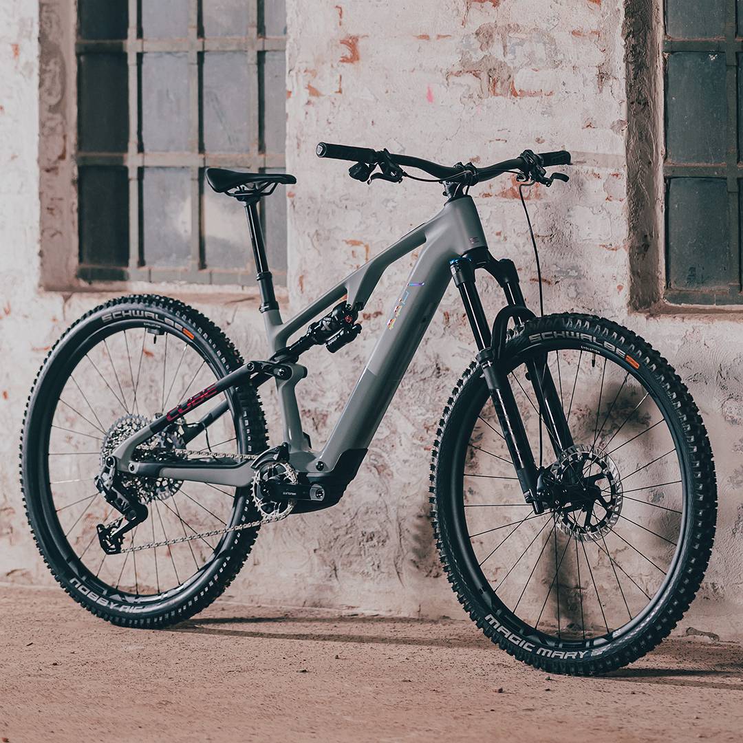CUBE AMS HYBRID ONE44 C:68X TM 400X E-MTB BIKE 2024 SWAMPGREY 'N' PURPLEREFLEX