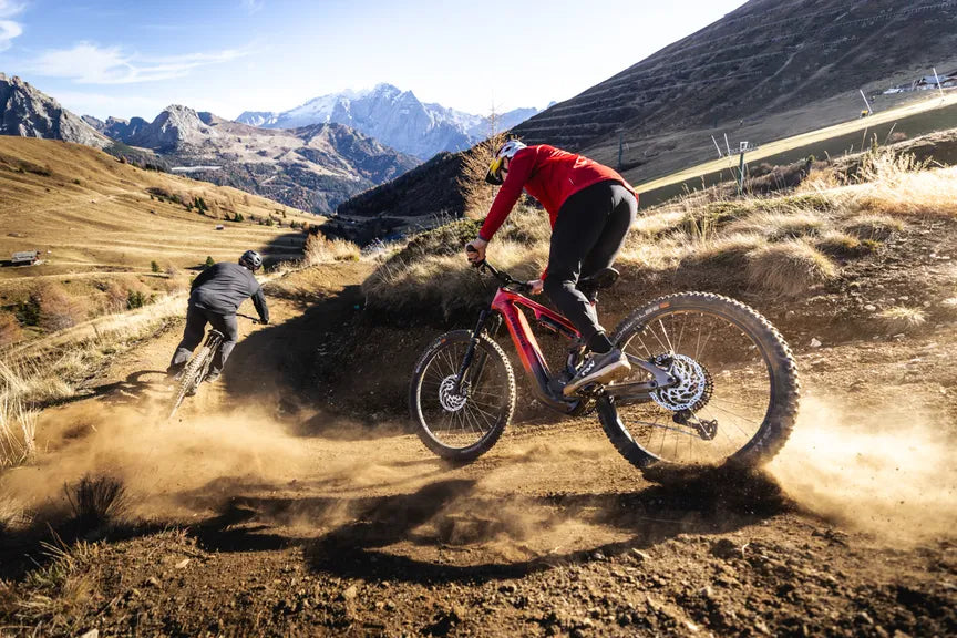 HAIBIKE ALLMTN CF 9 FULL SUSPENSION eMTB BIKE 2025 GLOSSY RED/BLACK/PLATINUM