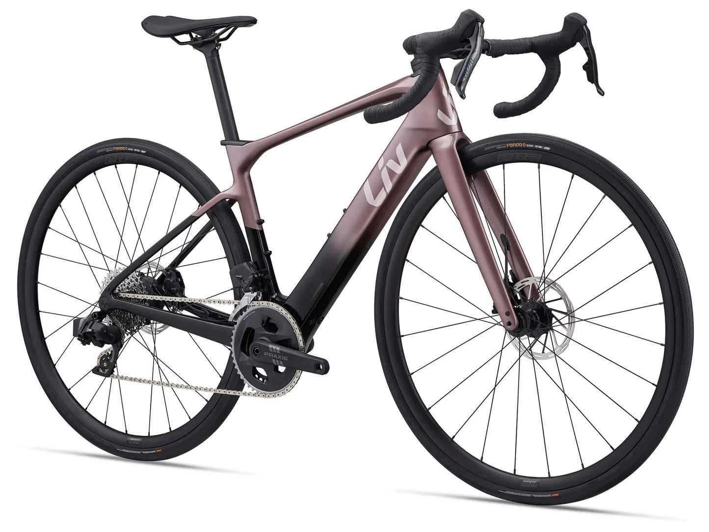 GIANT LIV AVAIL ADVANCED E+ ELITE 2 eROAD BIKE 2026 DREAMY IRON ROUGE/CARBON SMOKE