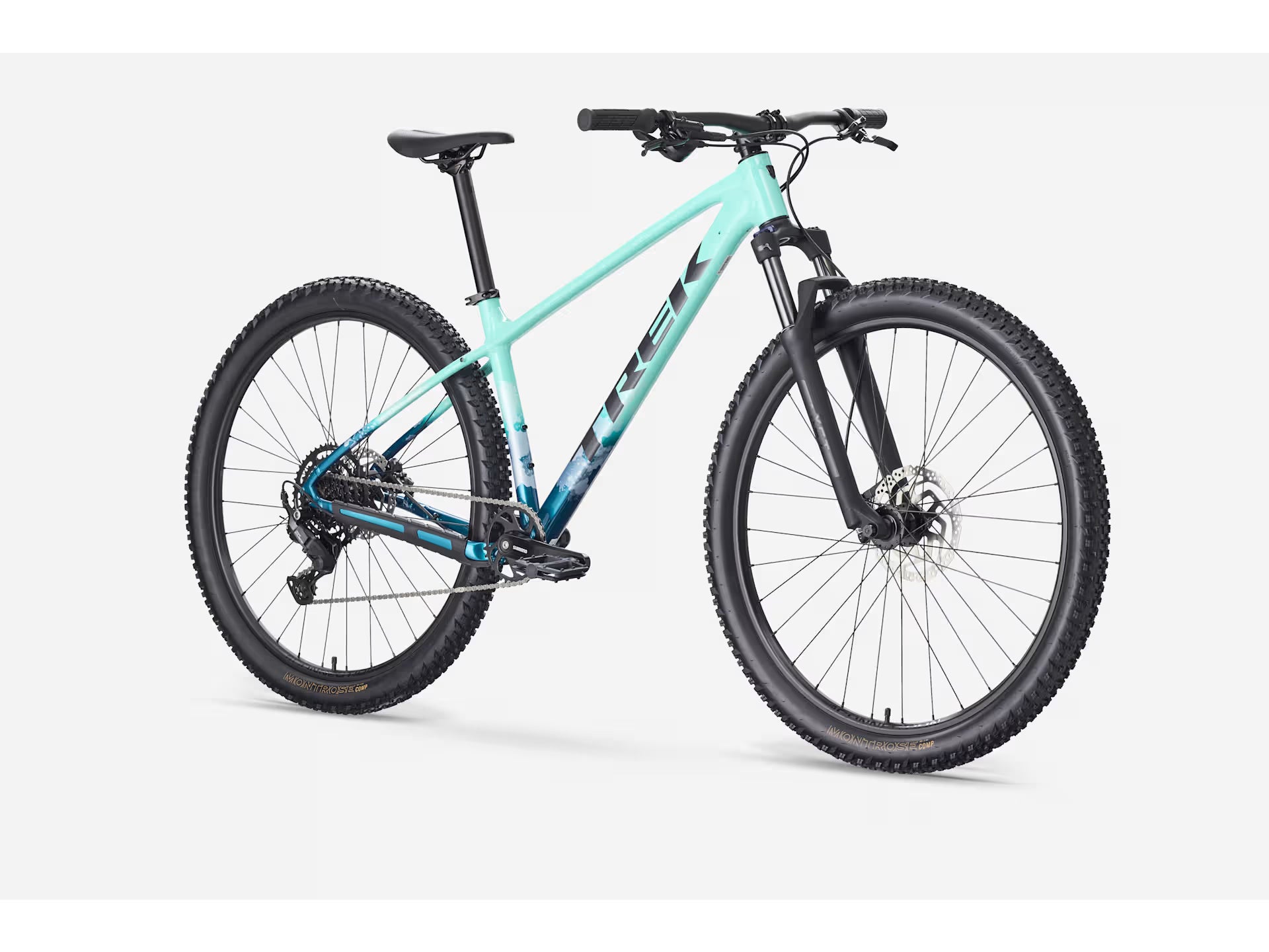 TREK MARLIN 5 GEN 3 MTB BIKE 2026 MIAMI GREEN/DARK AQUATIC FADE