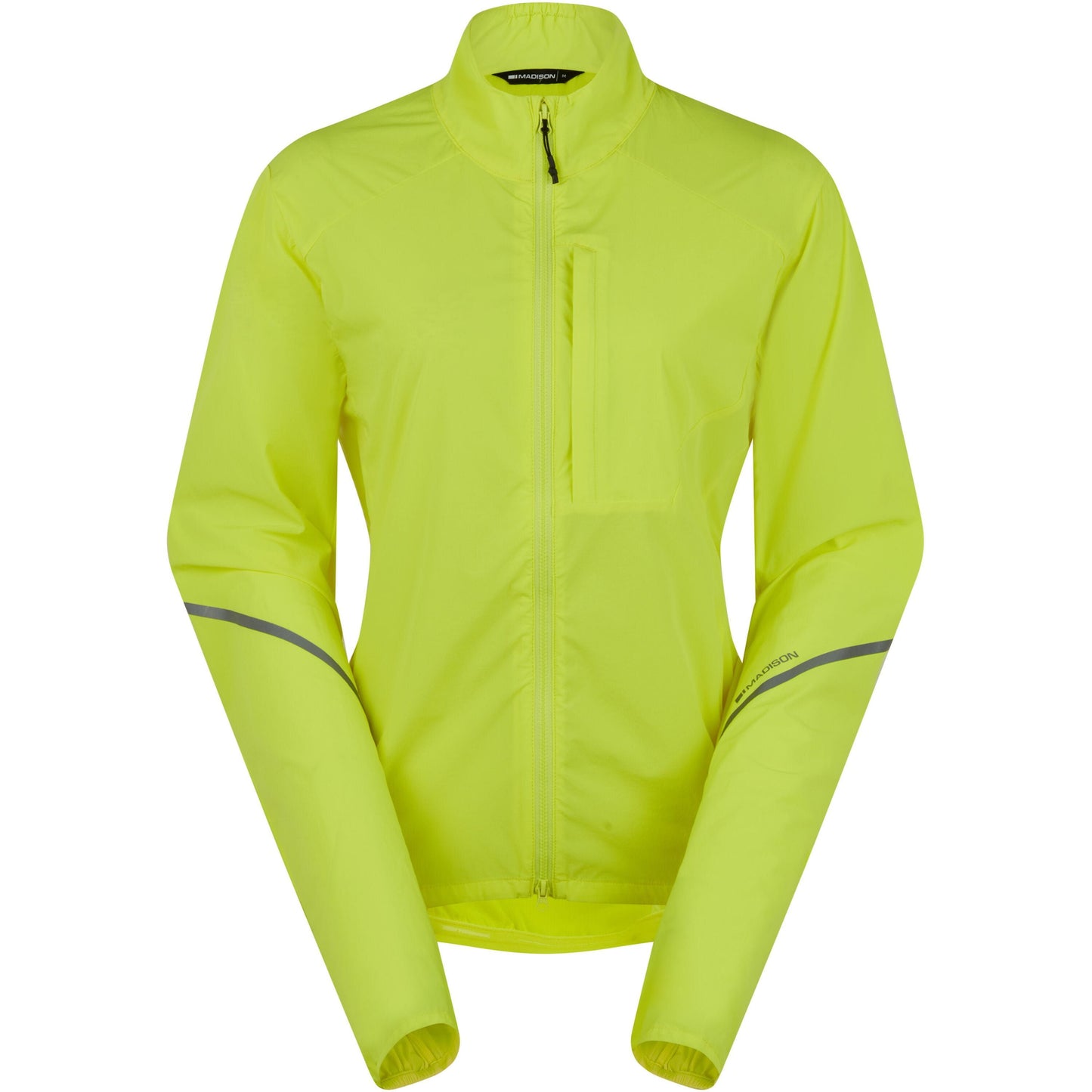 MADISON FREEWHEEL PACKABLE WIND RESISTANT WOMEN'S JACKET HI-VIZ YELLOW