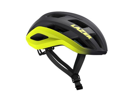 LAZER STRADA KINETICORE ROAD HELMET MATTE DARK GREY/FLASH YELLOW