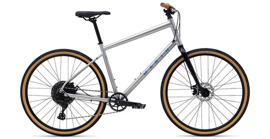 MARIN KENTFIELD 2 HYBRID BIKE 2025 GLOSS SILVER/BLUE