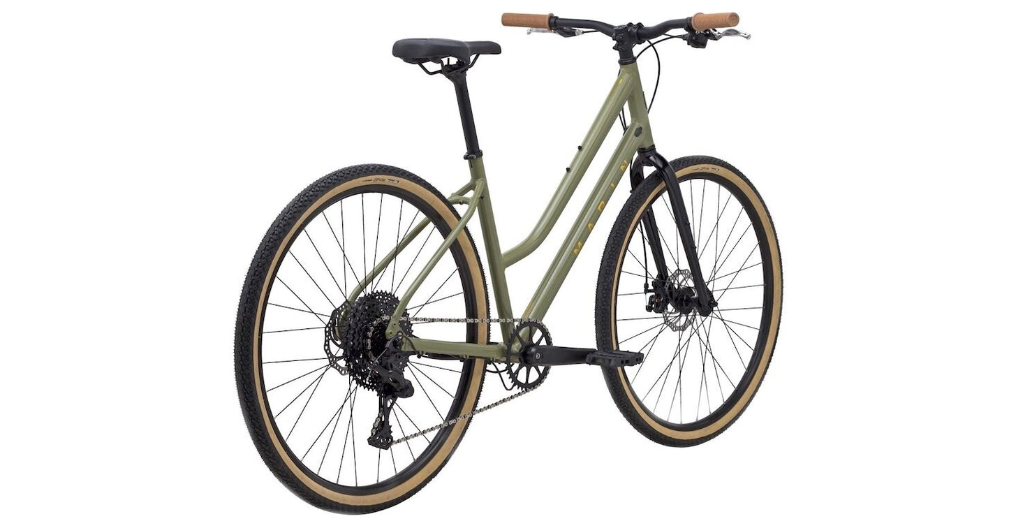 MARIN KENTFIELD 2 ST HYBRID BIKE 2025 GLOSS OLIVE GREEN/BRONZE