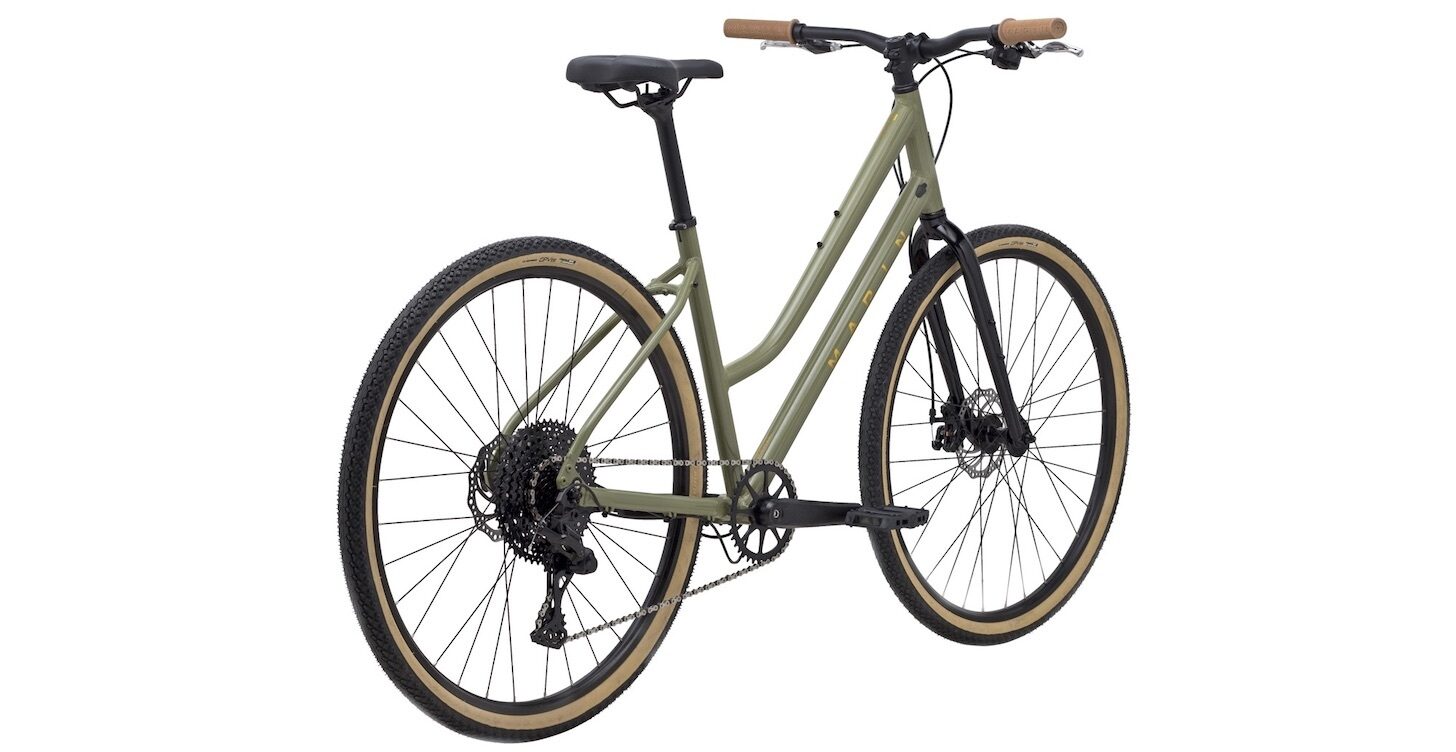 MARIN KENTFIELD 2 ST HYBRID BIKE 2025 GLOSS OLIVE GREEN/BRONZE