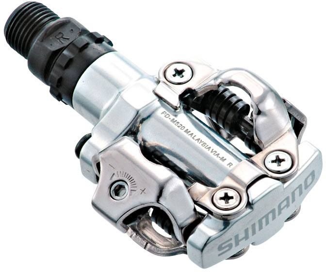 SHIMANO SPD PD-M520 PEDALS SILVER