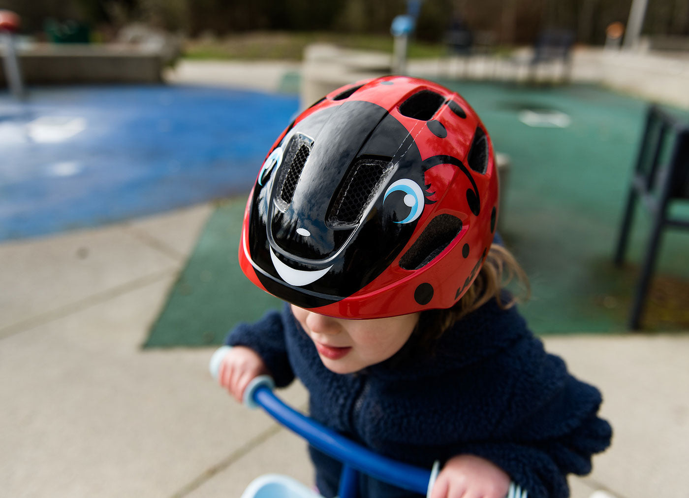 LAZER PNUT KINETICORE KIDS HELMET LADYBUG