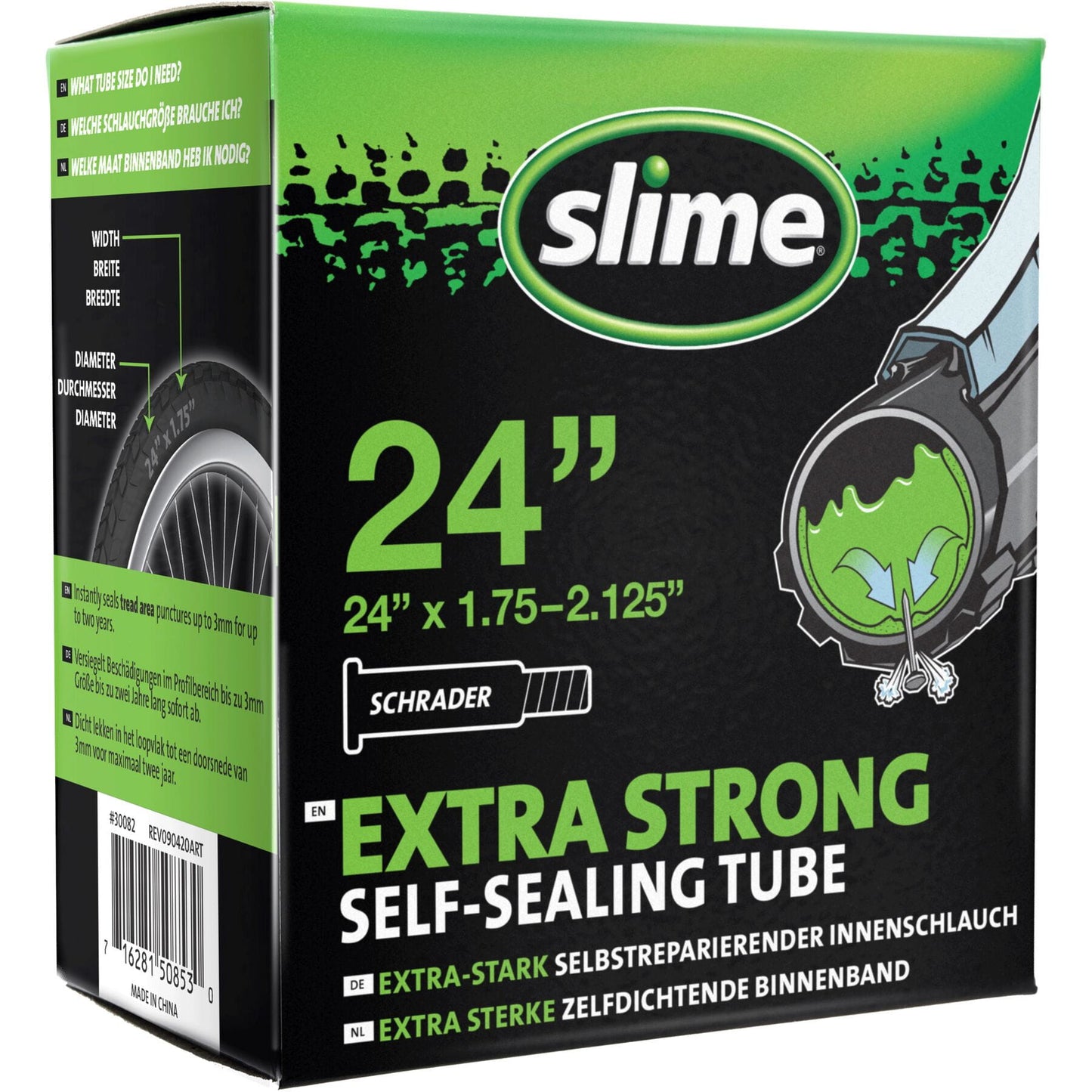 SLIME SMART TUBE 24x1.75-2.125" SCHRADER VALVE